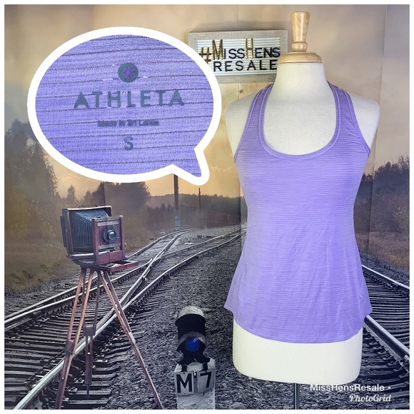 Athleta Tops - ATHLETA LAVENDER LILAC WORKOUT GYM TANK/TOP